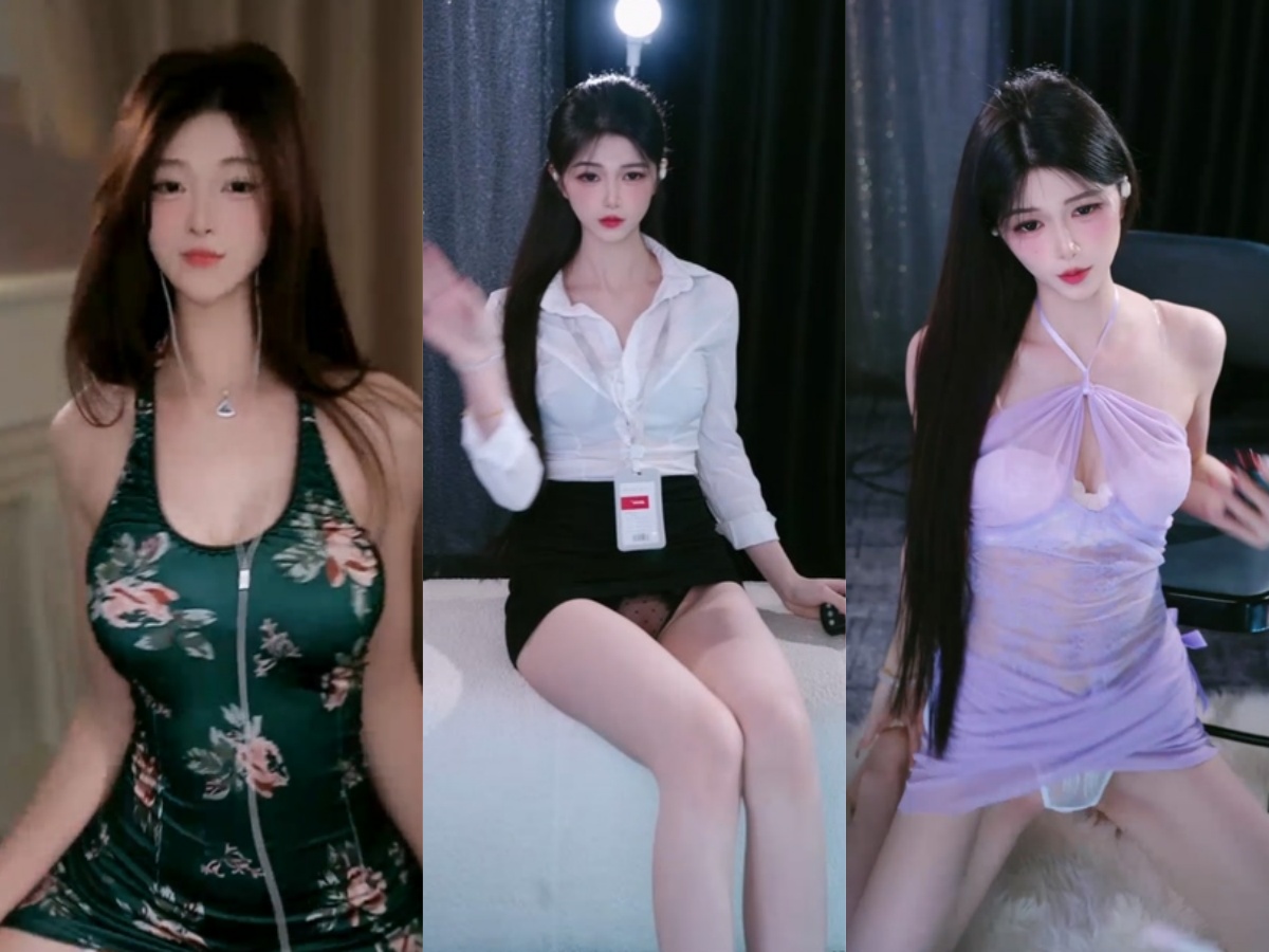 【来秀】甜妹 花有有 颜值身材在线 透视旗袍漏内 骚噢10v